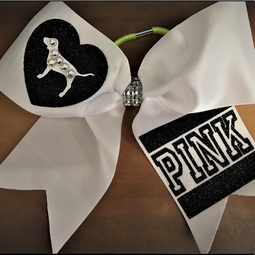 Cheer Bow - custom made “PINK” Bow with hair tie